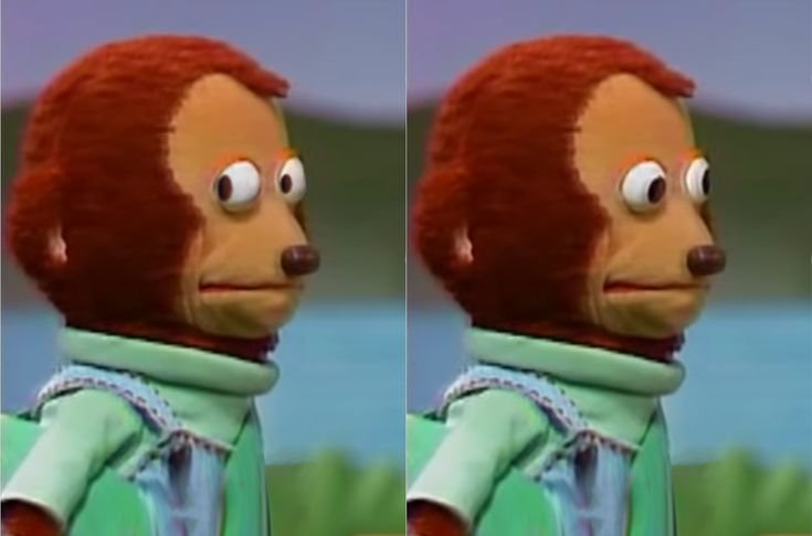 Monkey looking away template [HD] | Monkey Puppet